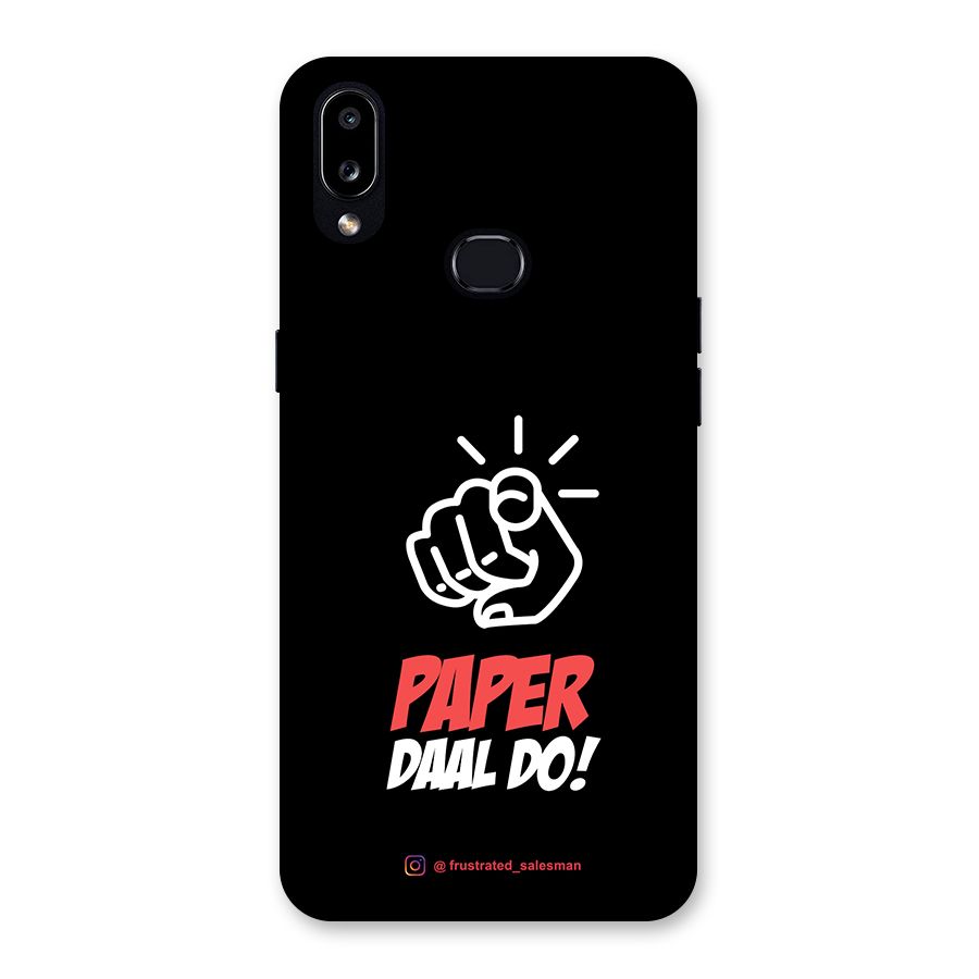 Paper Daal Do Black Back Case for Galaxy A10s