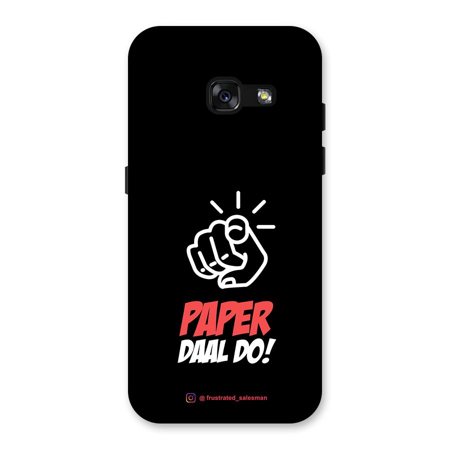 Paper Daal Do Black Back Case for Galaxy A3 (2017)