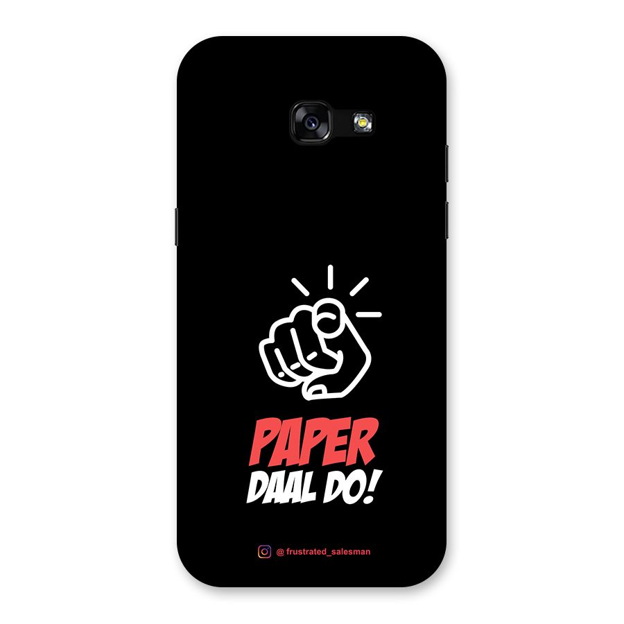 Paper Daal Do Black Back Case for Galaxy A5 2017