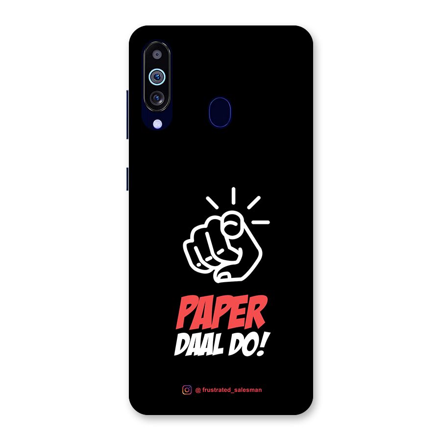 Paper Daal Do Black Back Case for Galaxy A60