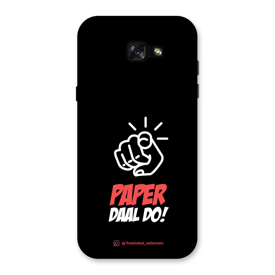 Paper Daal Do Black Back Case for Galaxy A7 (2017)