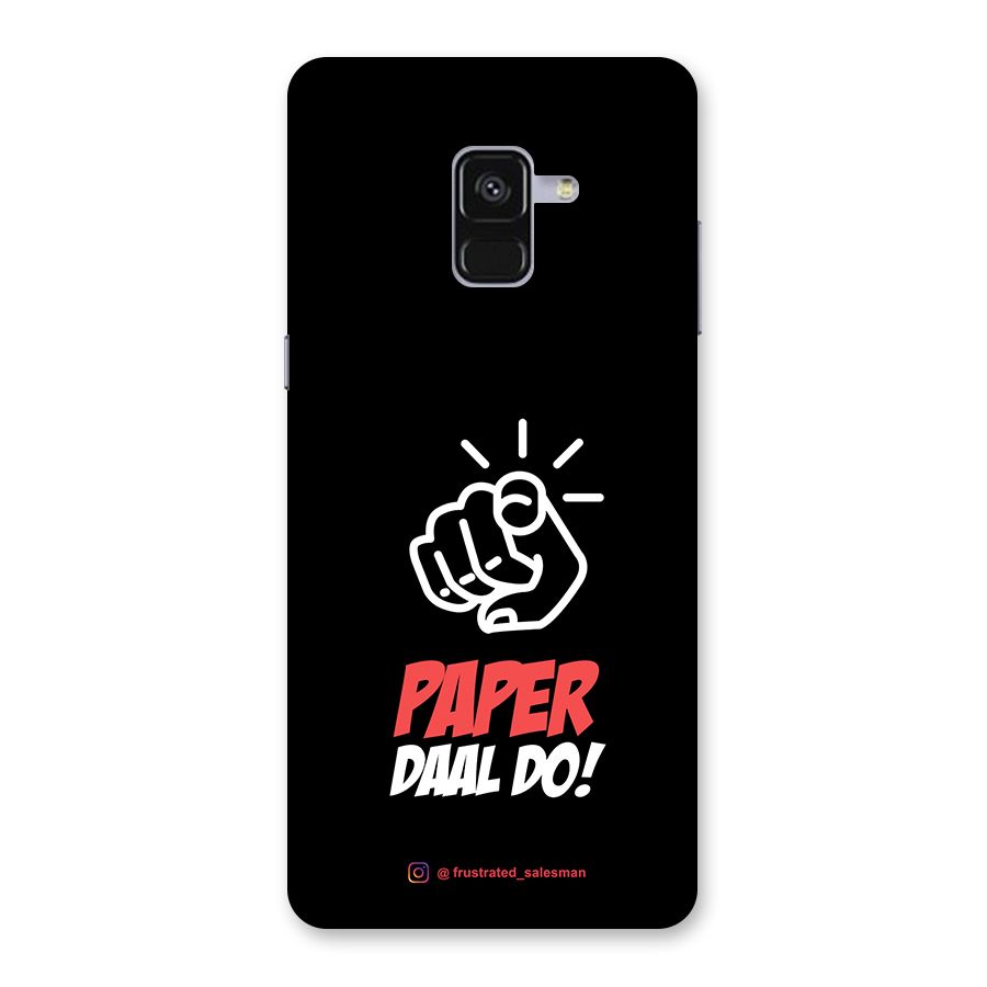 Paper Daal Do Black Back Case for Galaxy A8 Plus