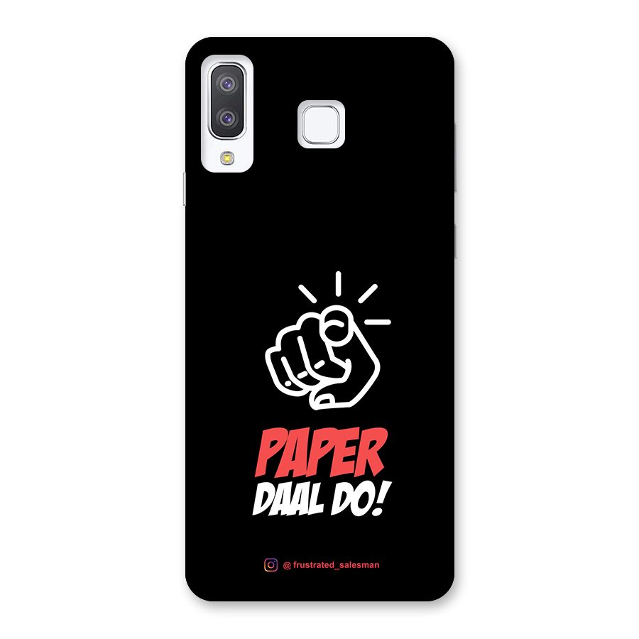 Paper Daal Do Black Back Case for Galaxy A8 Star