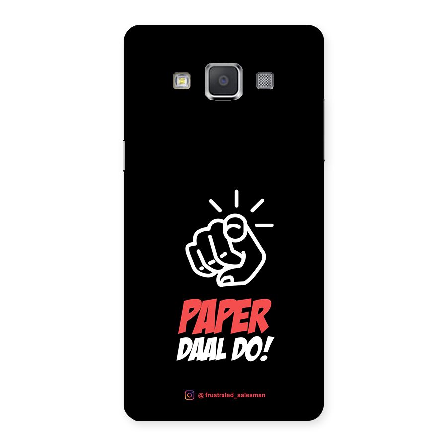 Paper Daal Do Black Back Case for Galaxy Grand 3