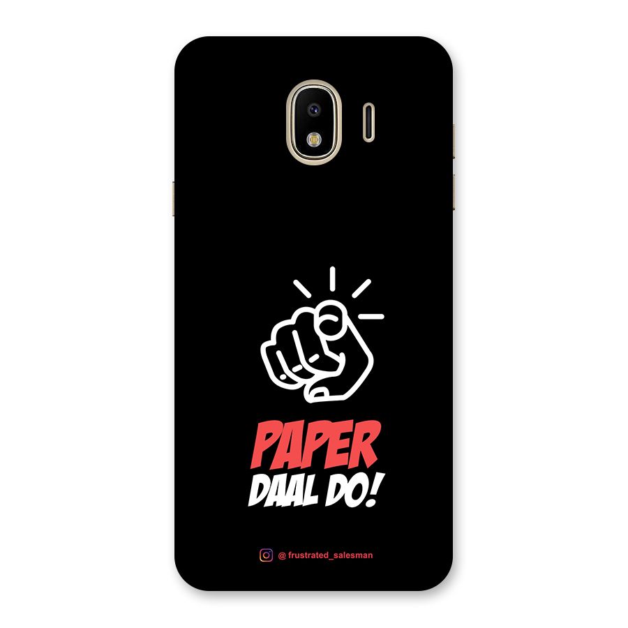 Paper Daal Do Black Back Case for Galaxy J4