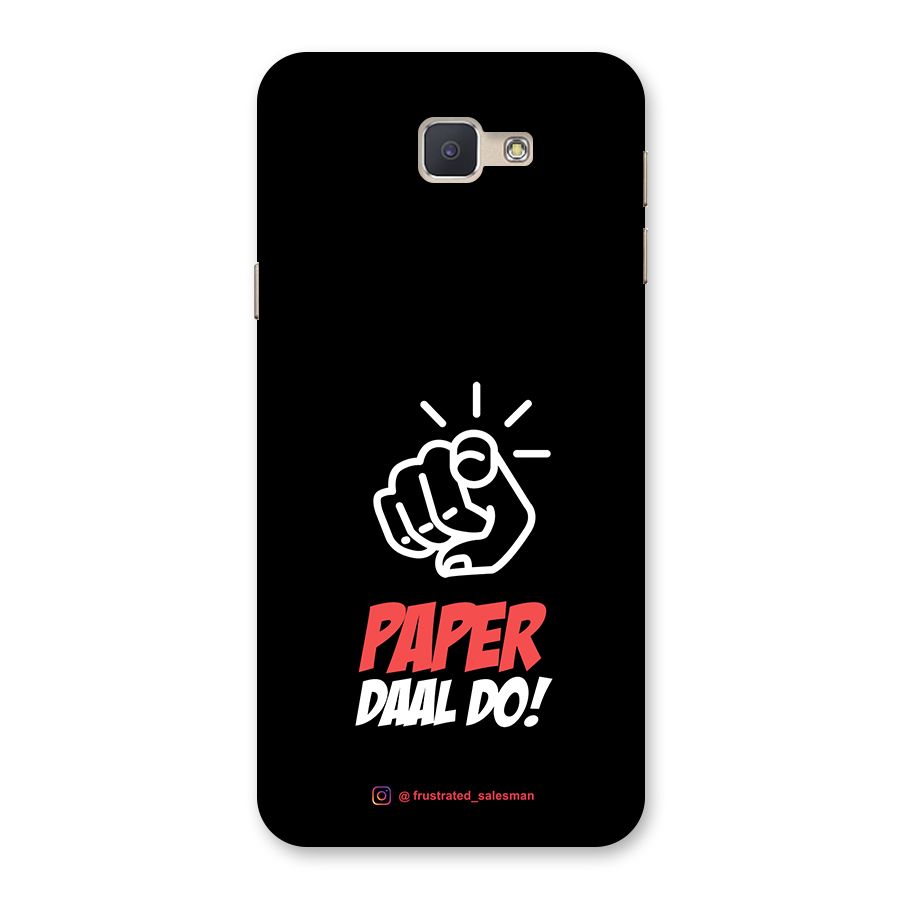 Paper Daal Do Black Back Case for Galaxy J5 Prime