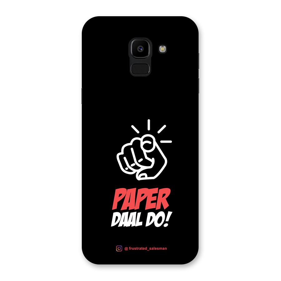Paper Daal Do Black Back Case for Galaxy J6