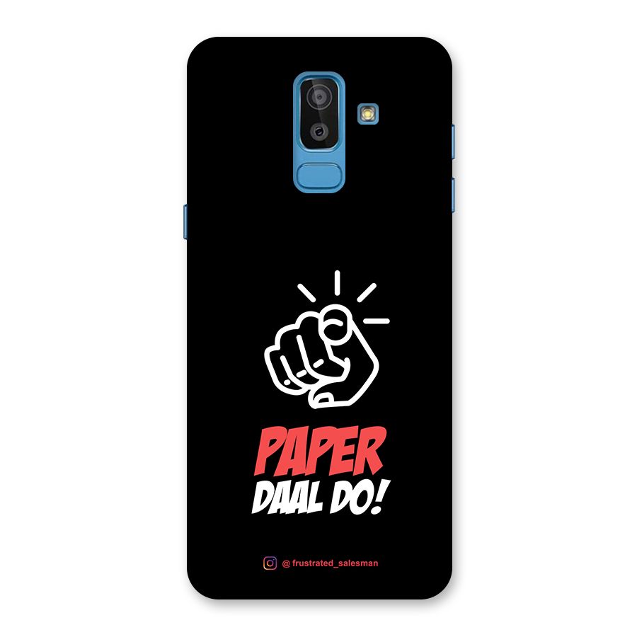 Paper Daal Do Black Back Case for Galaxy J8