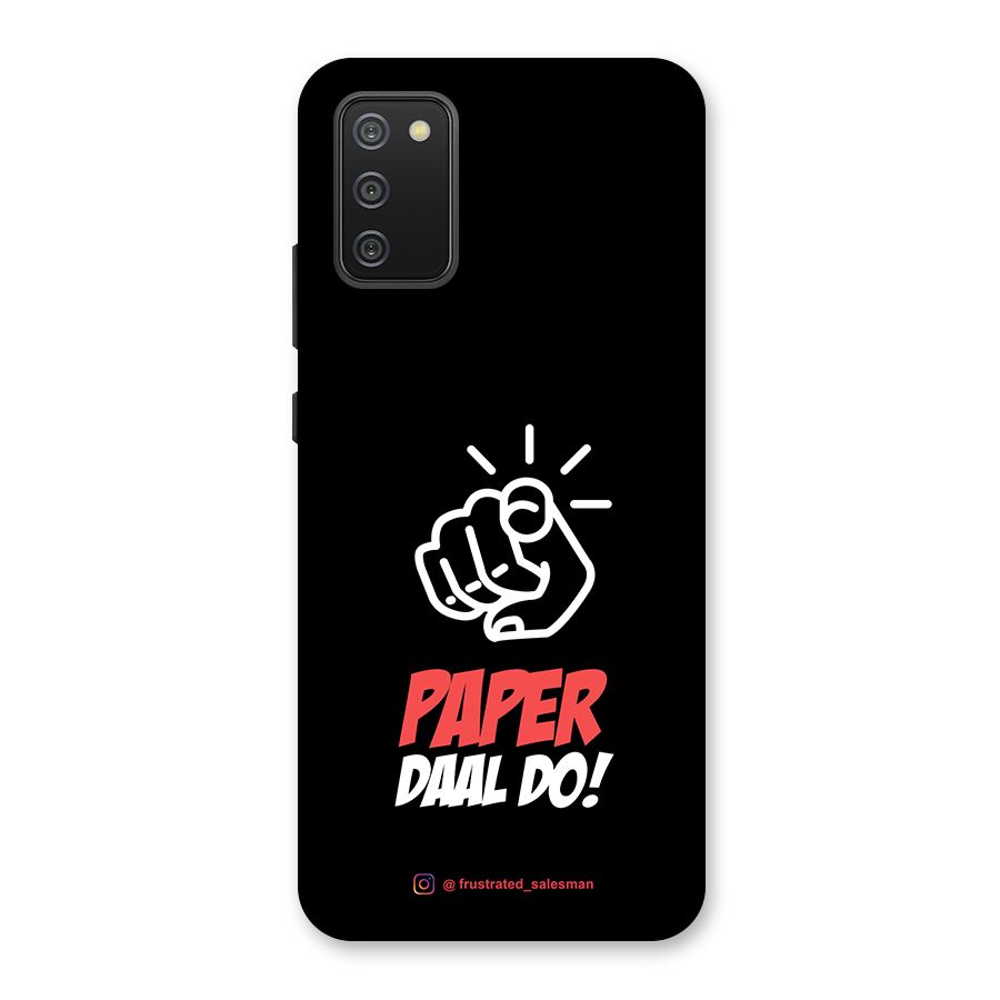 Paper Daal Do Black Back Case for Galaxy M02s