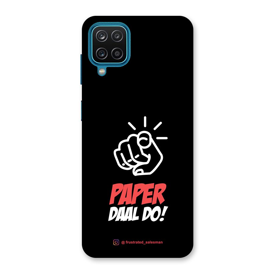 Paper Daal Do Black Back Case for Galaxy M12