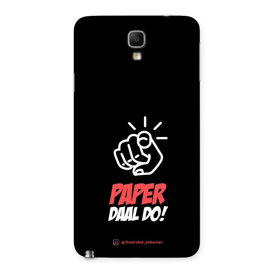Paper Daal Do Black Back Case for Galaxy Note 3 Neo