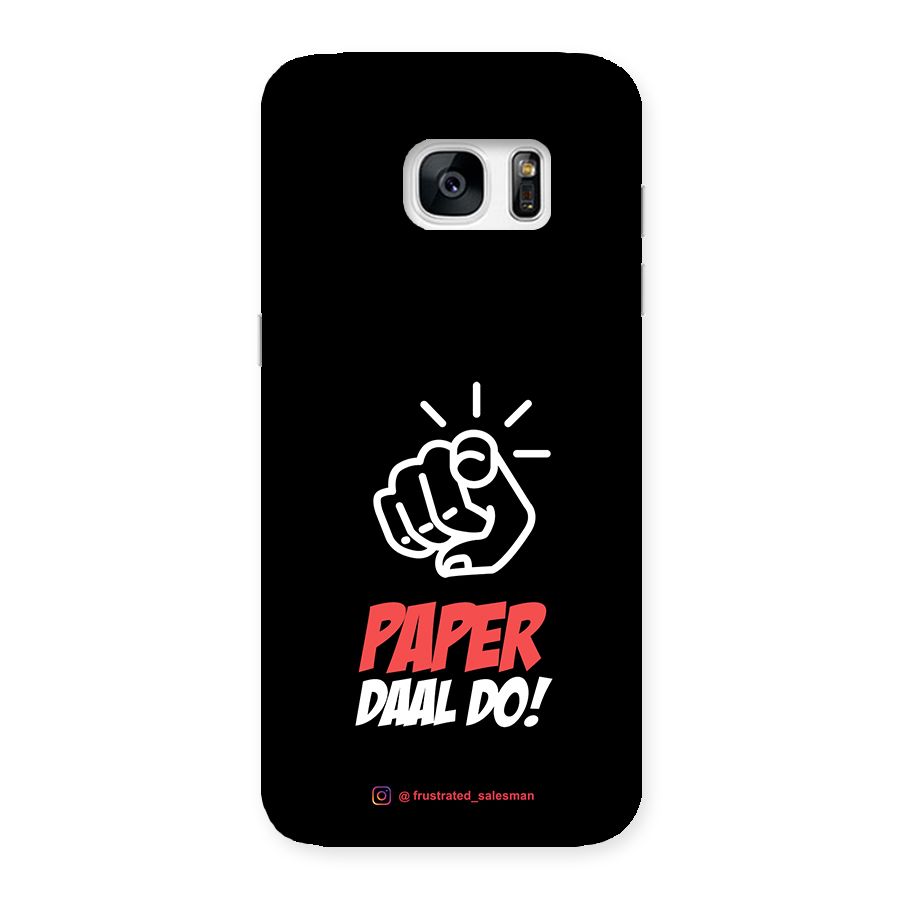 Paper Daal Do Black Back Case for Galaxy S7 Edge