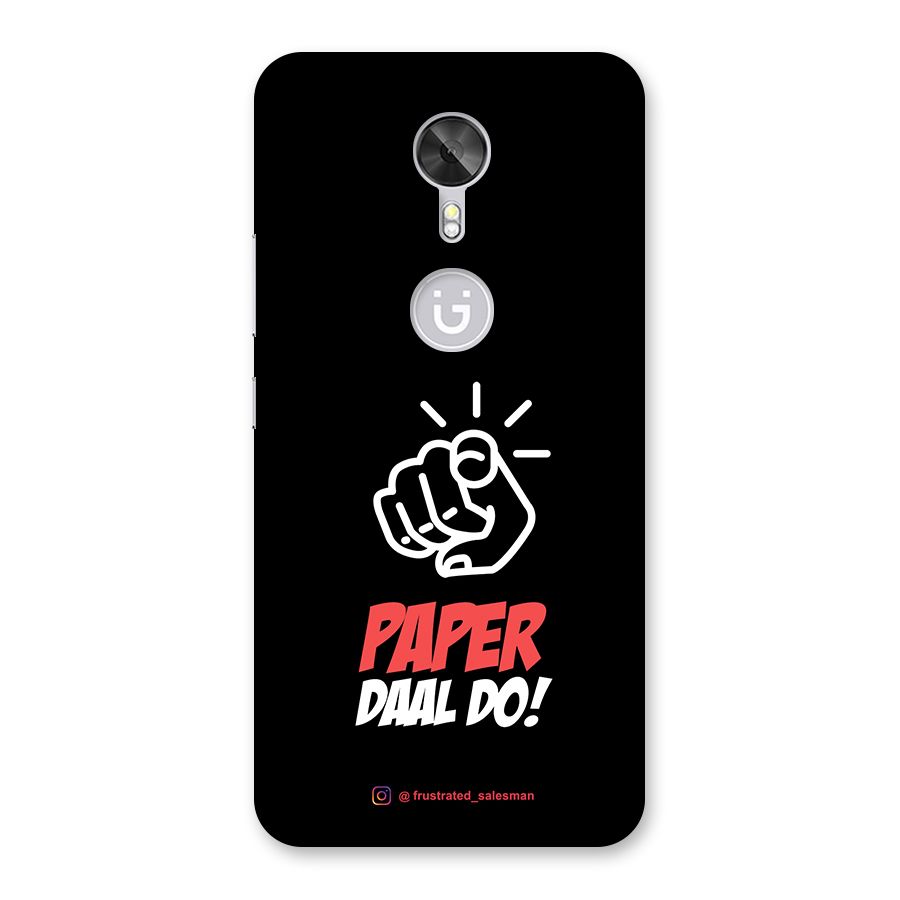 Paper Daal Do Black Back Case for Gionee A1