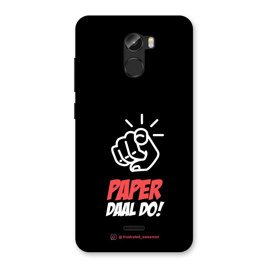 Paper Daal Do Black Back Case for Gionee X1