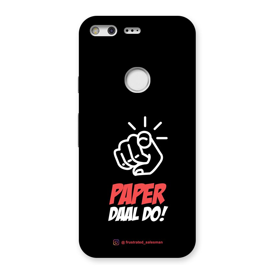 Paper Daal Do Black Back Case for Google Pixel