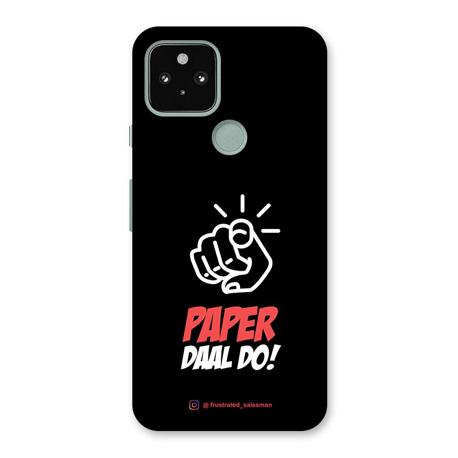 Paper Daal Do Black Back Case for Google Pixel 5