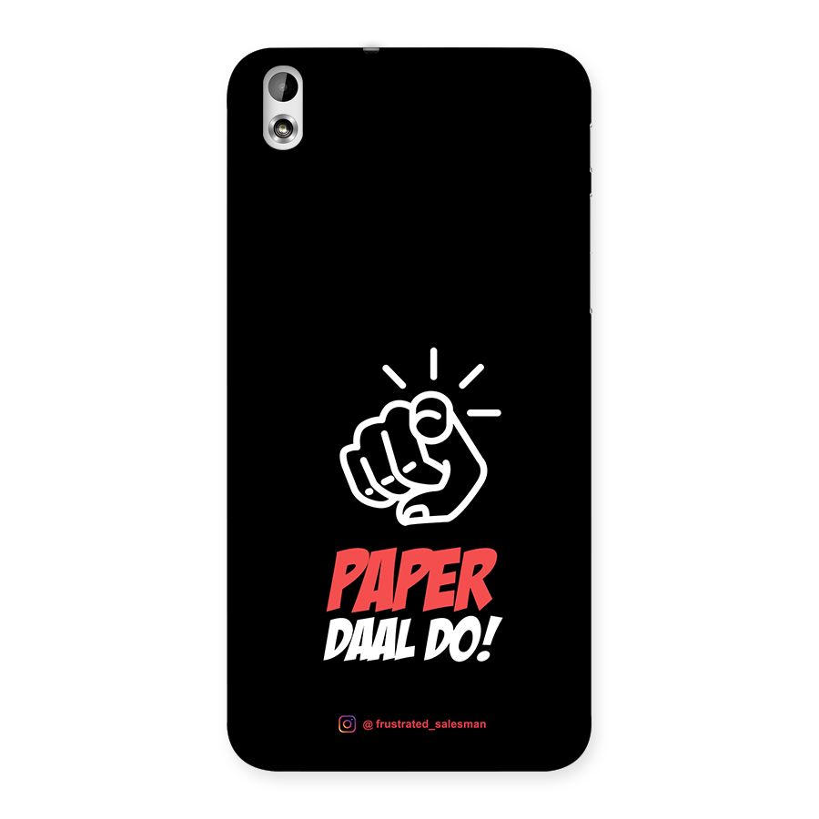 Paper Daal Do Black Back Case for HTC Desire 816g