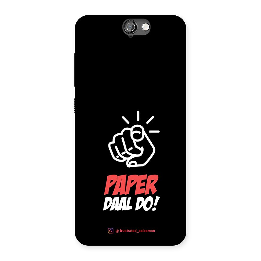 Paper Daal Do Black Back Case for HTC One A9