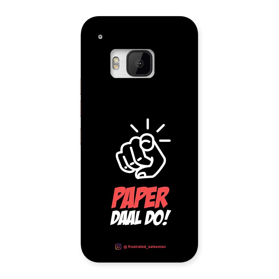 Paper Daal Do Black Back Case for HTC One M9