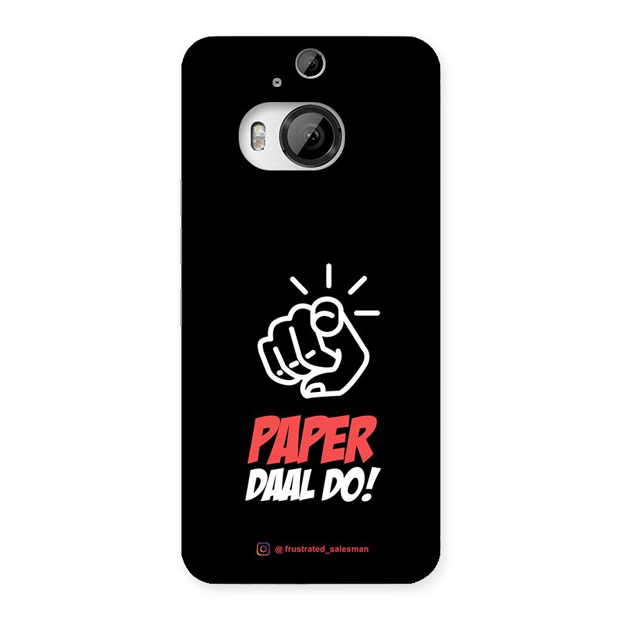Paper Daal Do Black Back Case for HTC One M9 Plus