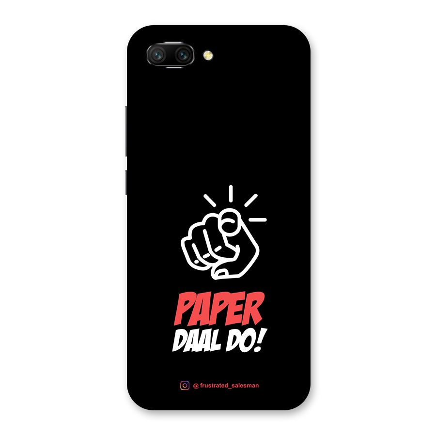 Paper Daal Do Black Back Case for Honor 10