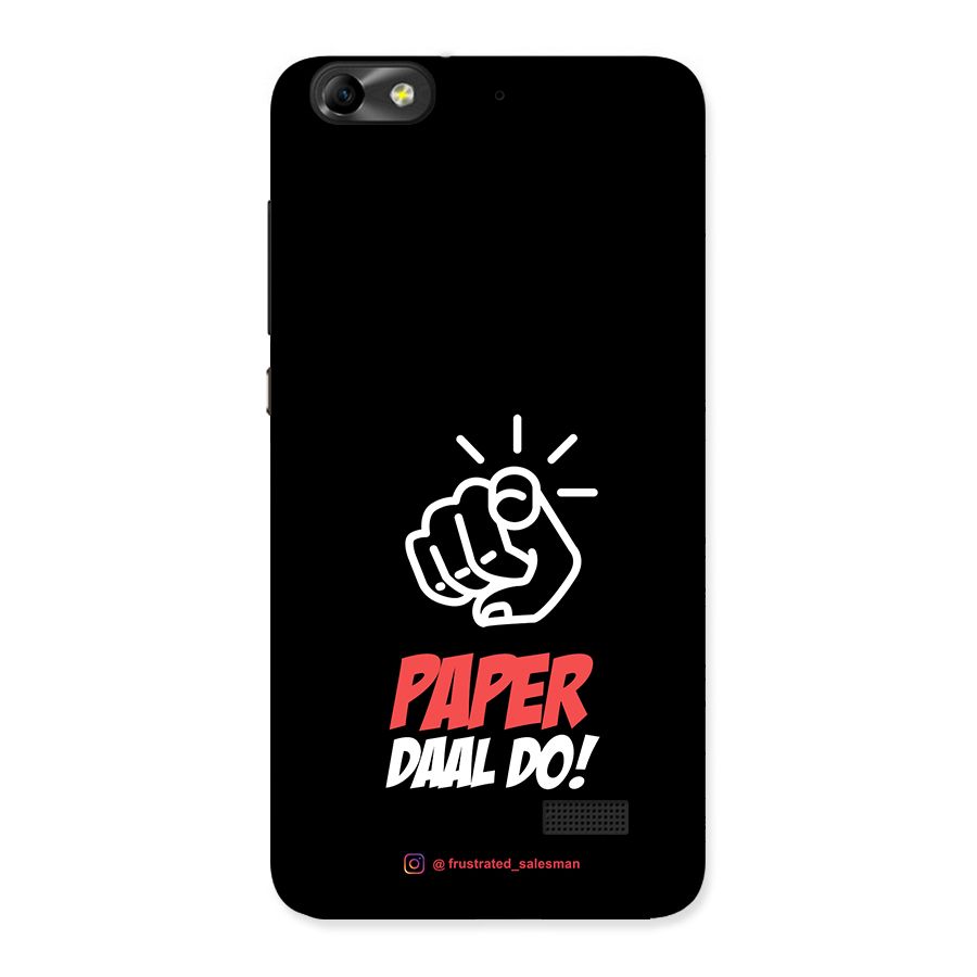 Paper Daal Do Black Back Case for Honor 4C