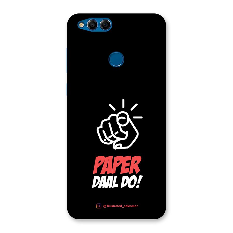 Paper Daal Do Black Back Case for Honor 7X