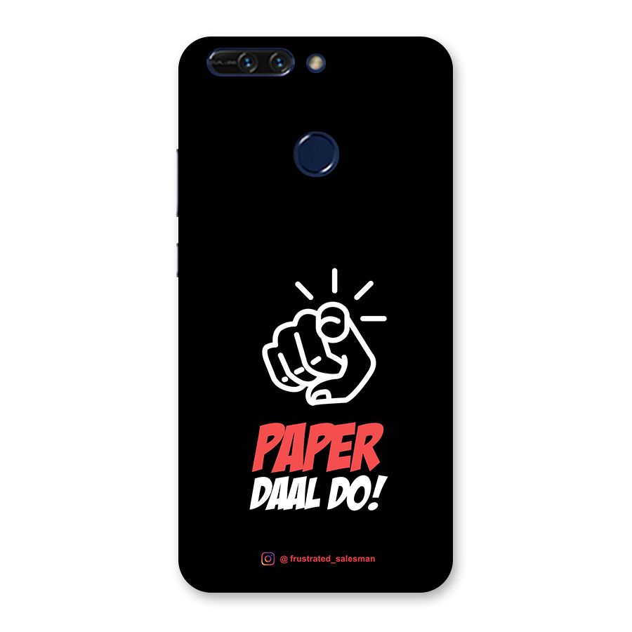 Paper Daal Do Black Back Case for Honor 8 Pro