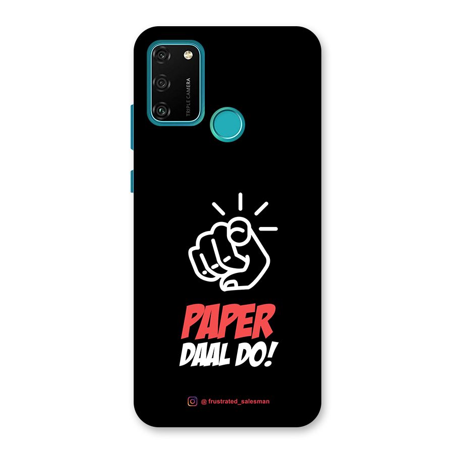 Paper Daal Do Black Back Case for Honor 9A