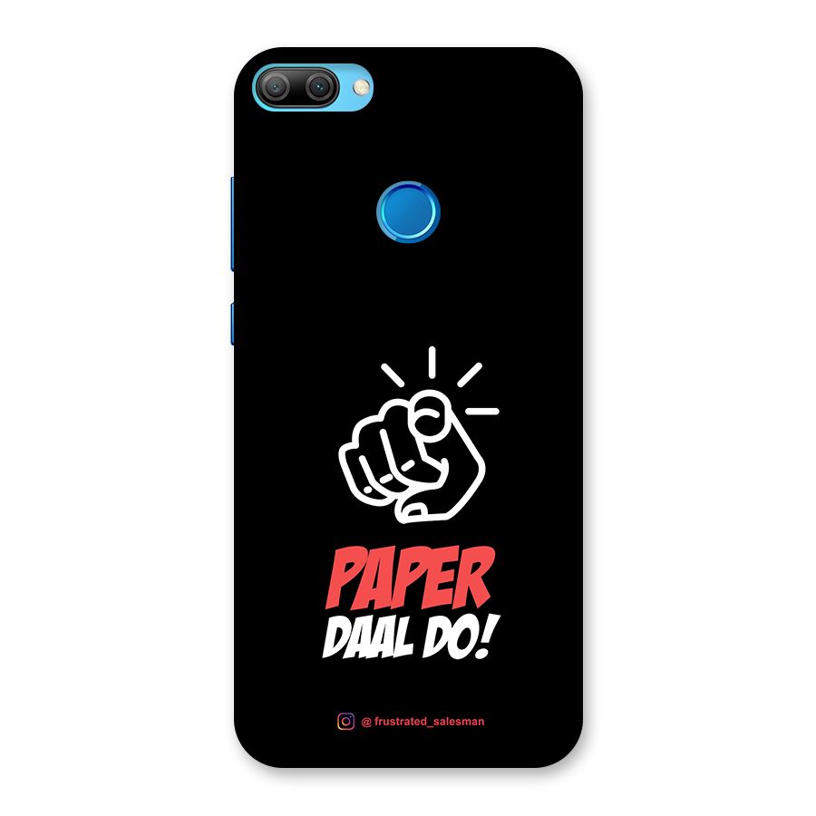 Paper Daal Do Black Back Case for Honor 9N