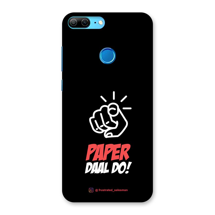 Paper Daal Do Black Back Case for Honor 9 Lite