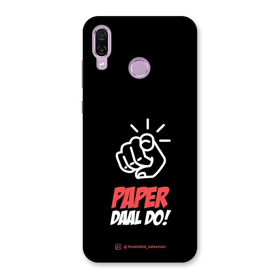 Paper Daal Do Black Back Case for Honor Play