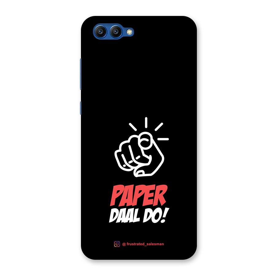 Paper Daal Do Black Back Case for Honor View 10