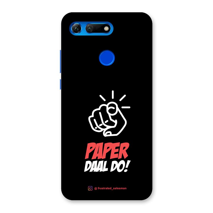 Paper Daal Do Black Back Case for Honor View 20