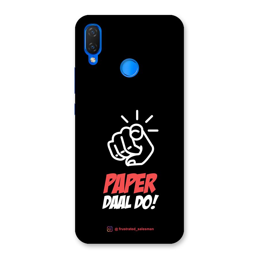 Paper Daal Do Black Back Case for Huawei P Smart+