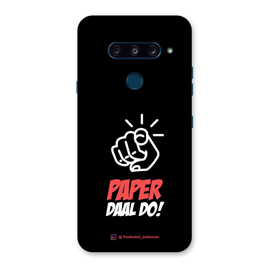 Paper Daal Do Black Back Case for LG  V40 ThinQ