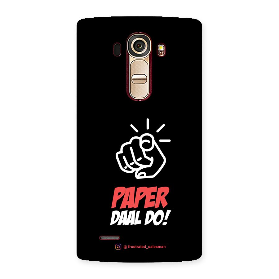 Paper Daal Do Black Back Case for LG G4
