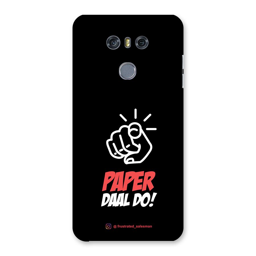 Paper Daal Do Black Back Case for LG G6