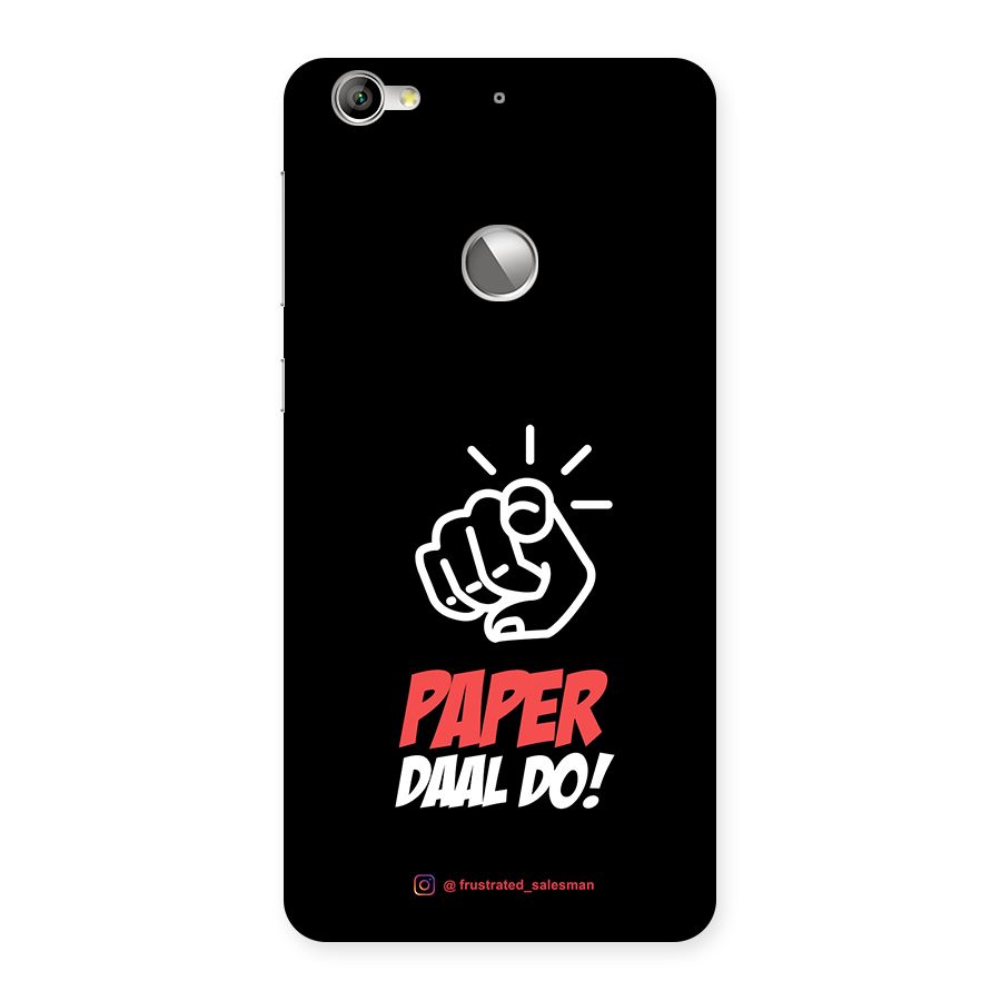 Paper Daal Do Black Back Case for LeTV Le 1s