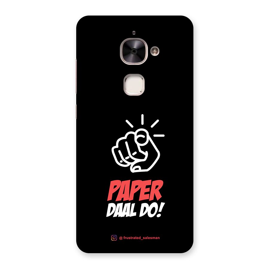 Paper Daal Do Black Back Case for Le 2