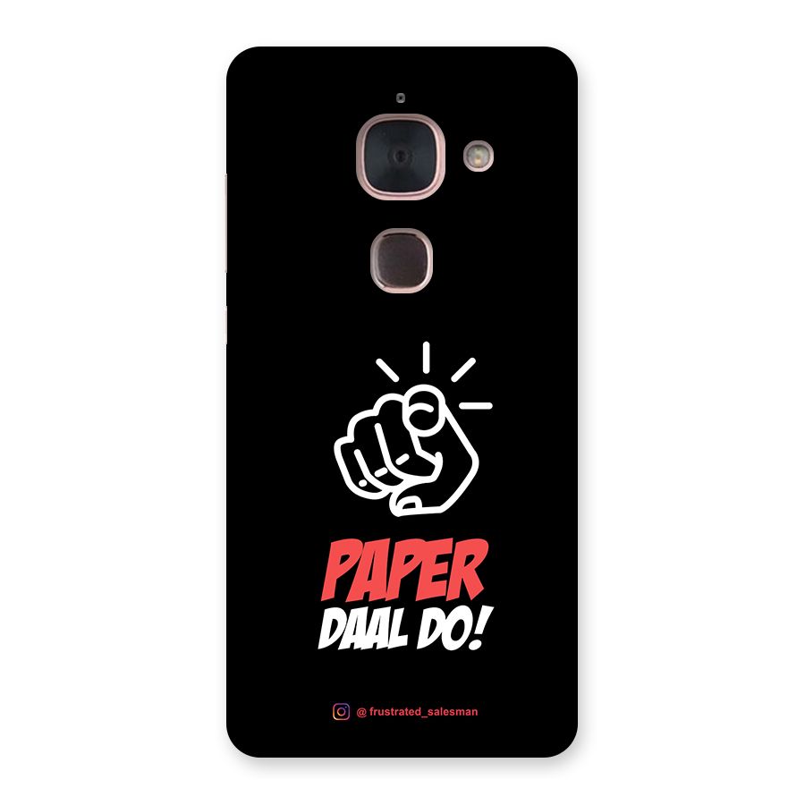 Paper Daal Do Black Back Case for Le Max 2