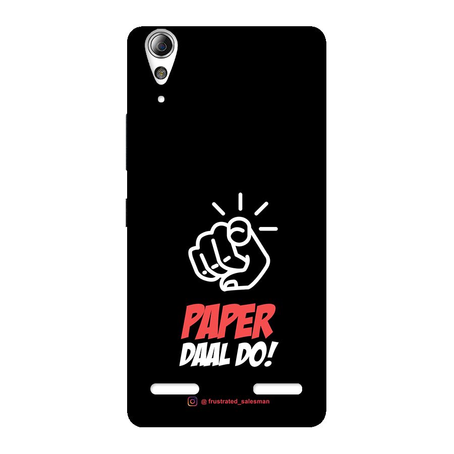 Paper Daal Do Black Back Case for Lenovo A6000