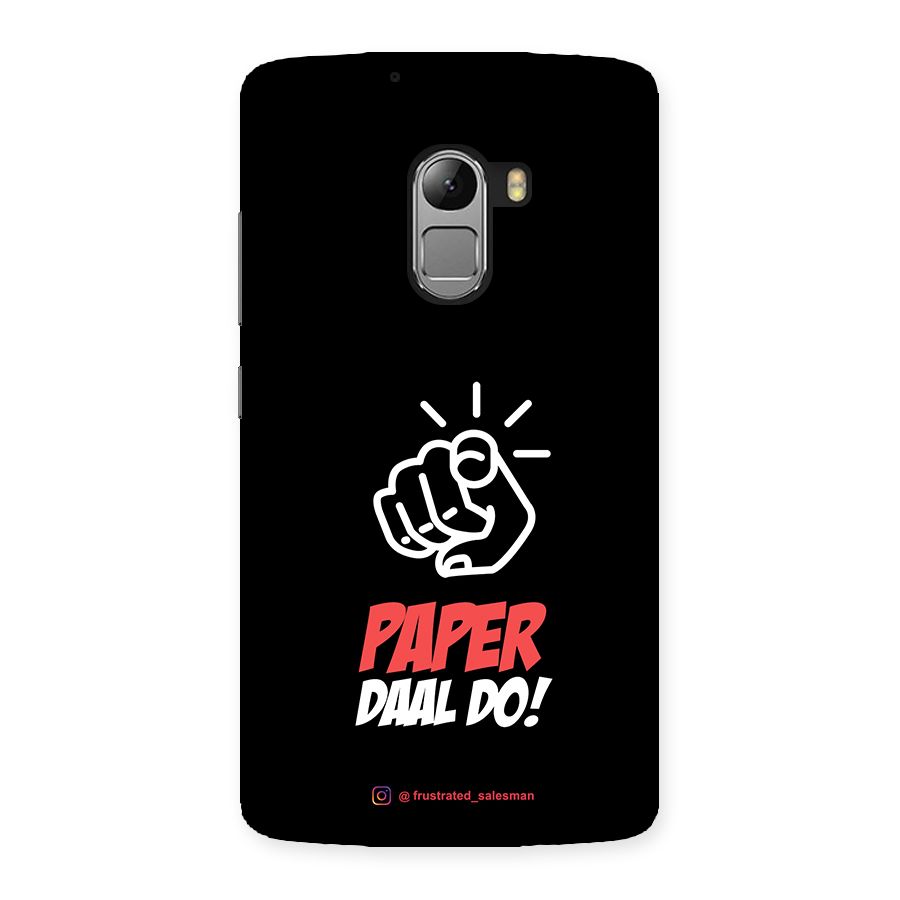 Paper Daal Do Black Back Case for Lenovo K4 Note