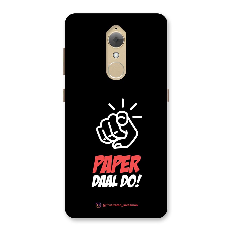 Paper Daal Do Black Back Case for Lenovo K8