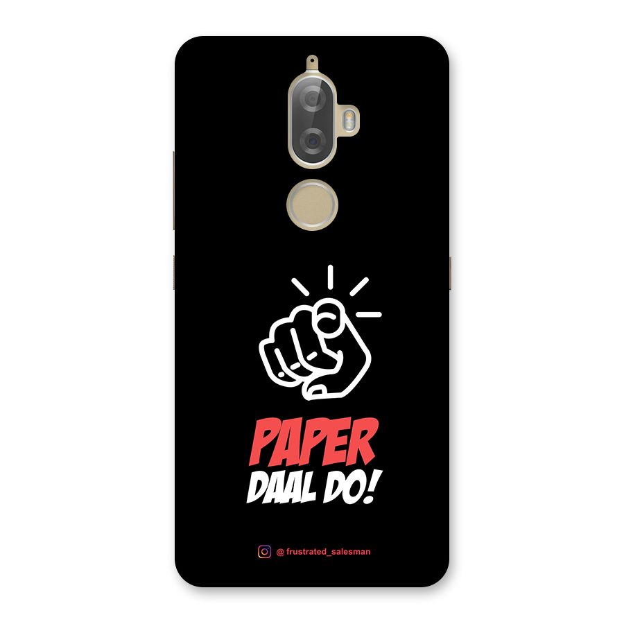 Paper Daal Do Black Back Case for Lenovo K8 Plus