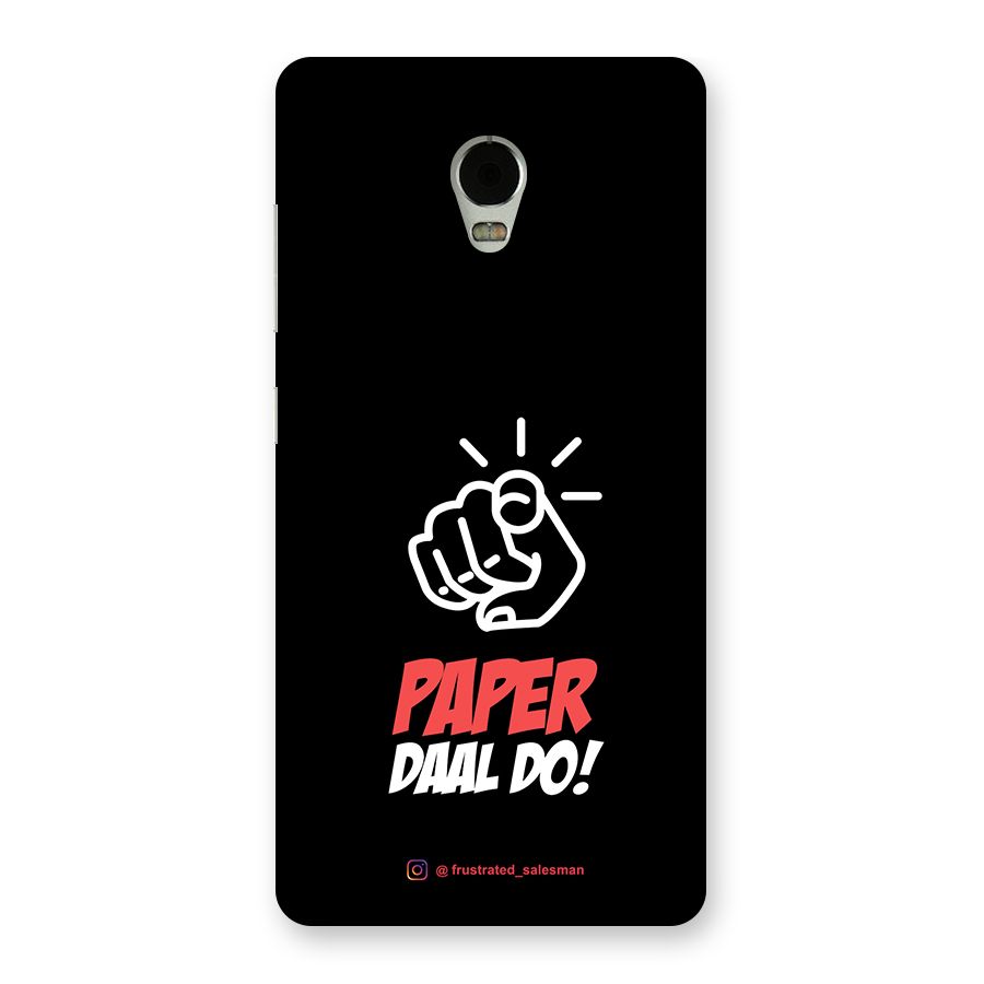 Paper Daal Do Black Back Case for Lenovo Vibe P1