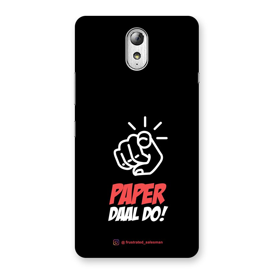 Paper Daal Do Black Back Case for Lenovo Vibe P1M