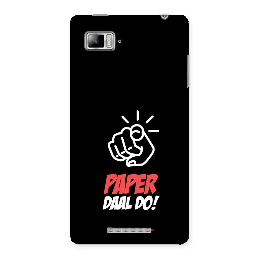 Paper Daal Do Black Back Case for Lenovo Vibe Z K910