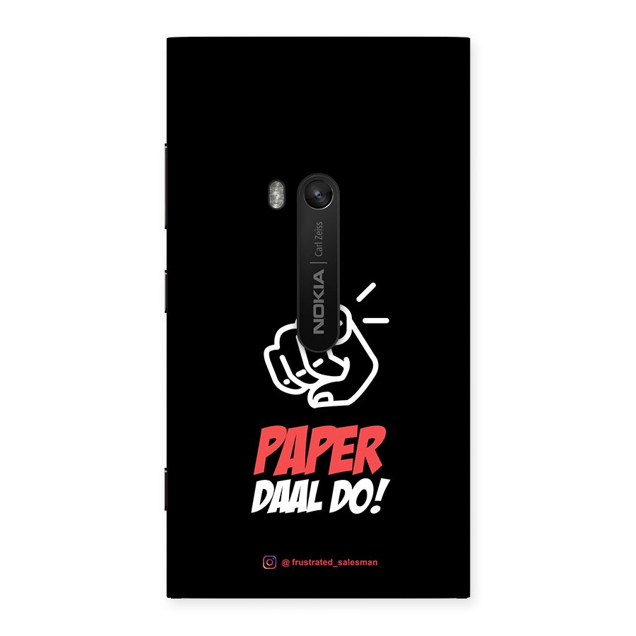 Paper Daal Do Black Back Case for Lumia 920