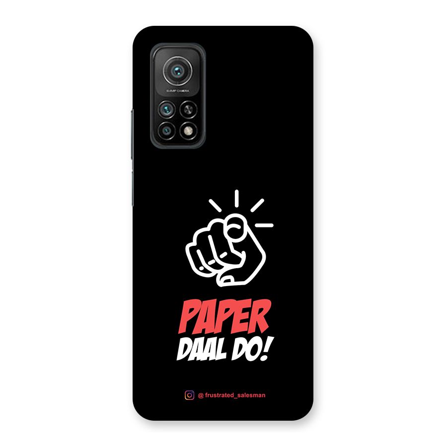 Paper Daal Do Black Back Case for Mi 10T Pro 5G